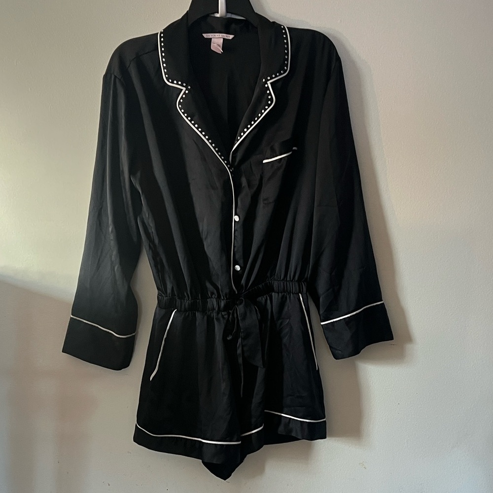 Victoria’s Secret  Black Pajama Romper
